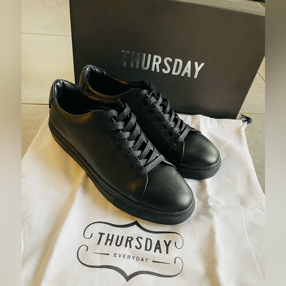 Thursday Boot Company Other - Brand New Thursday Boot Company Black Leather Sneakers Encore